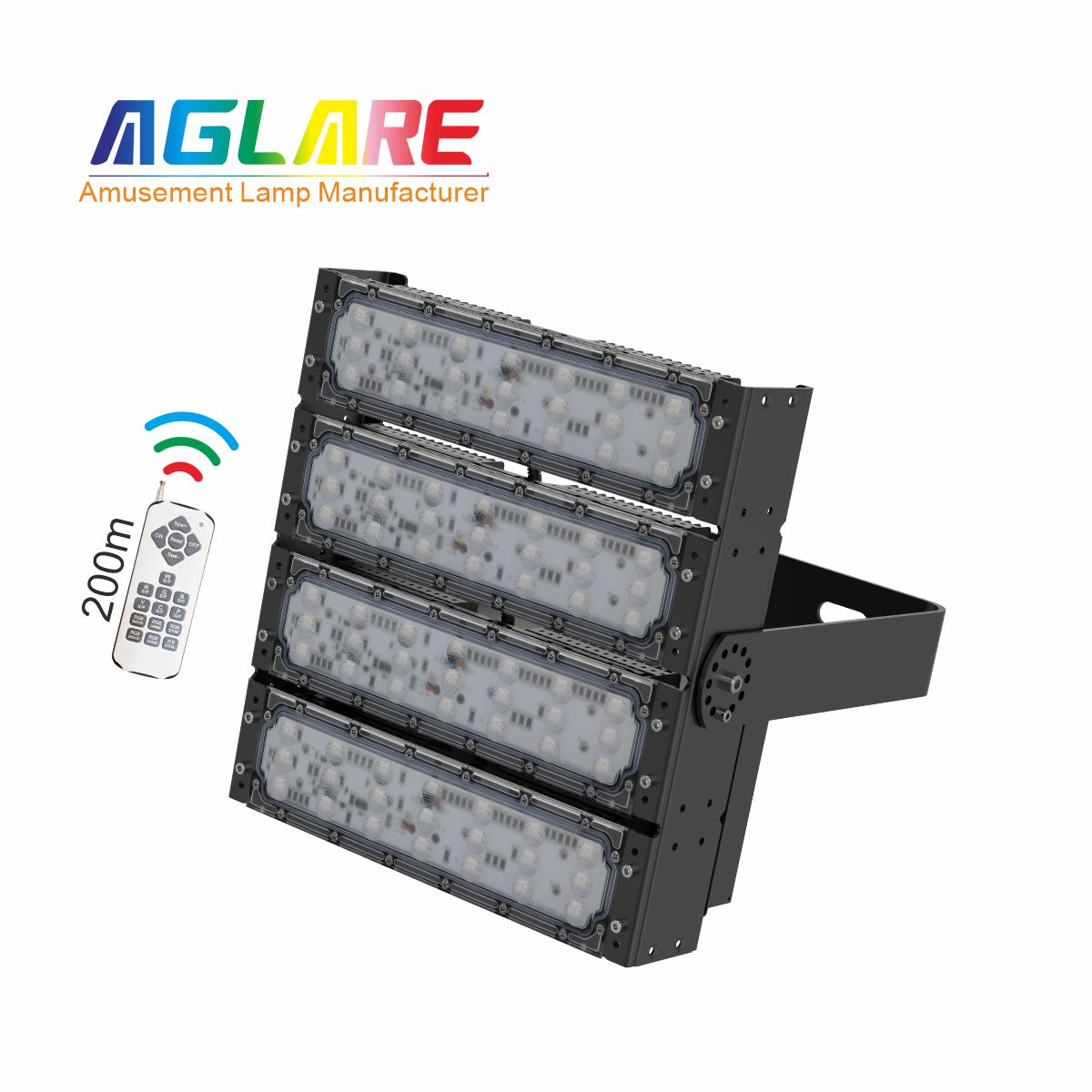 200W RGB彩色投光灯,变色户外射灯带遥？？？仄