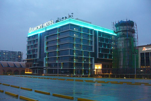 拉斯维加斯9888照明的户外装饰灯用在菲律宾旅馆工程项目